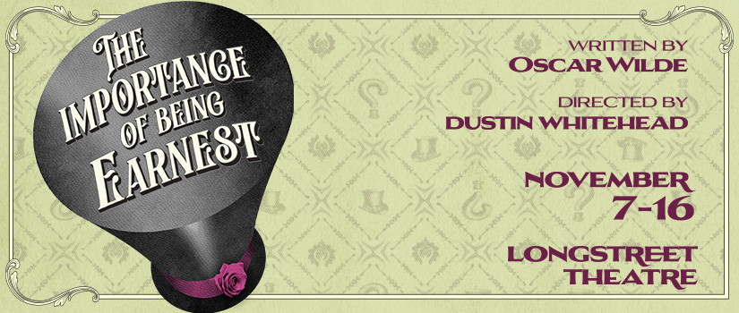 Graphic of a top hat against a light green background with the title of the play printed on the top.