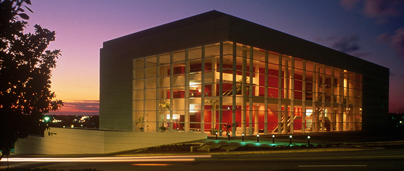 The Koger Center at night