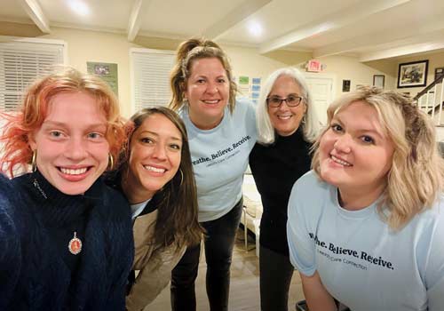Heidi Treser with staff at Leeza’s Care Connection