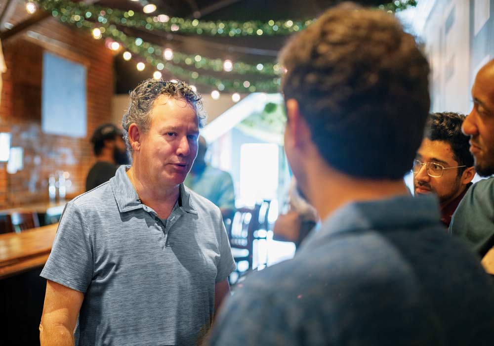 Chris Heivly during GrowCo’s weekly open house/coffee klatch.